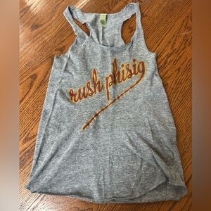 Vintage Women's Gray 'rush phishsig' Racerback Tank Top